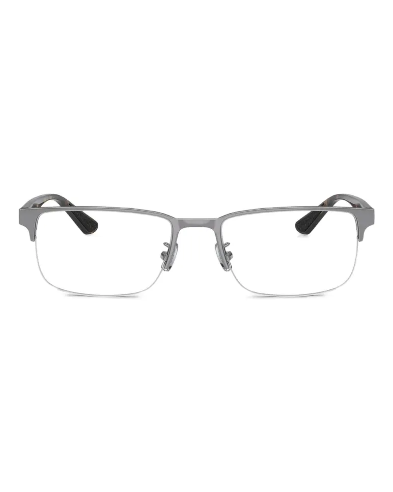 Coach tortoiseshell-effect rectangle-frame glasses - Grau Grau