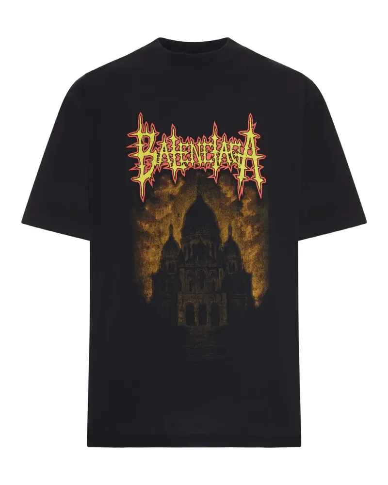Balenciaga graphic T-shirt - Schwarz Schwarz
