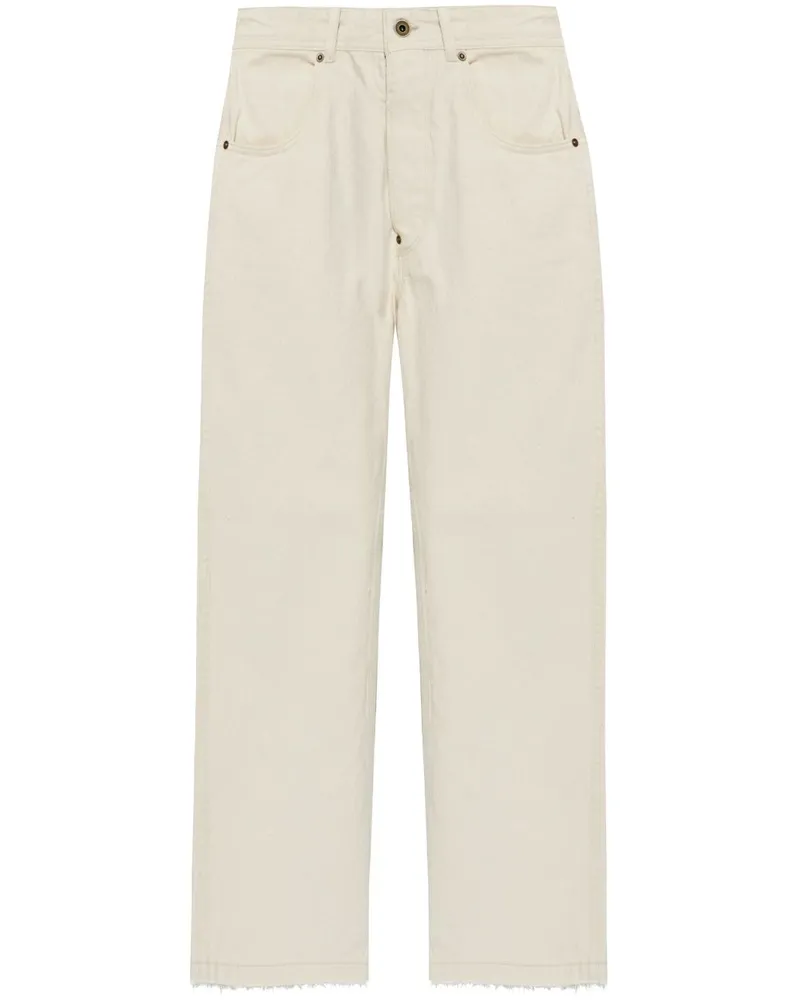 Maison Margiela Gerade Jeans mit Schnalle - Nude Nude