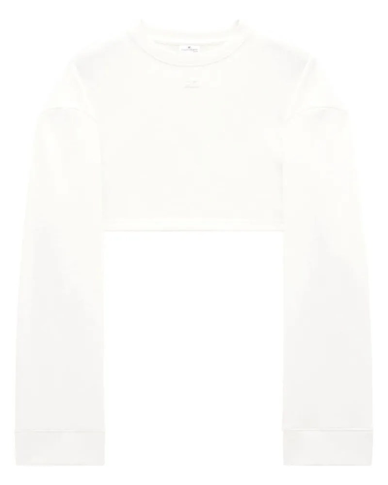 Courrèges Cocoon Cropped-Sweatshirt - Weiß Weiß