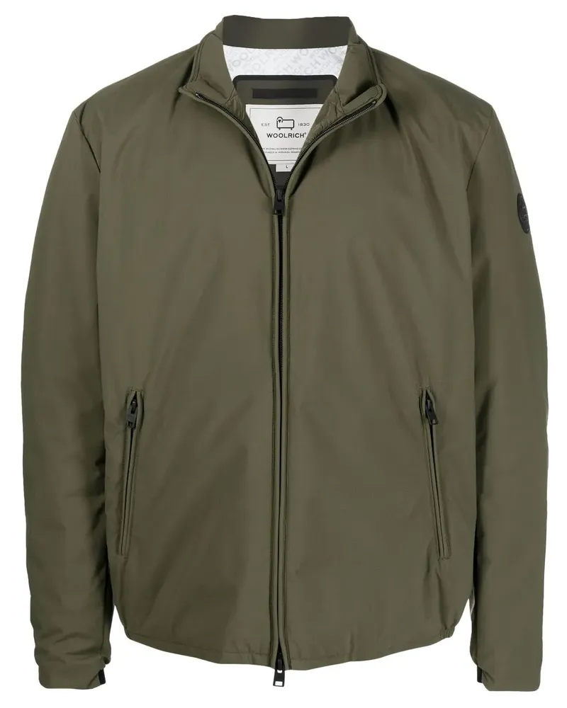 Woolrich Bomberjacke mit Logo-Patch - Grün Grün