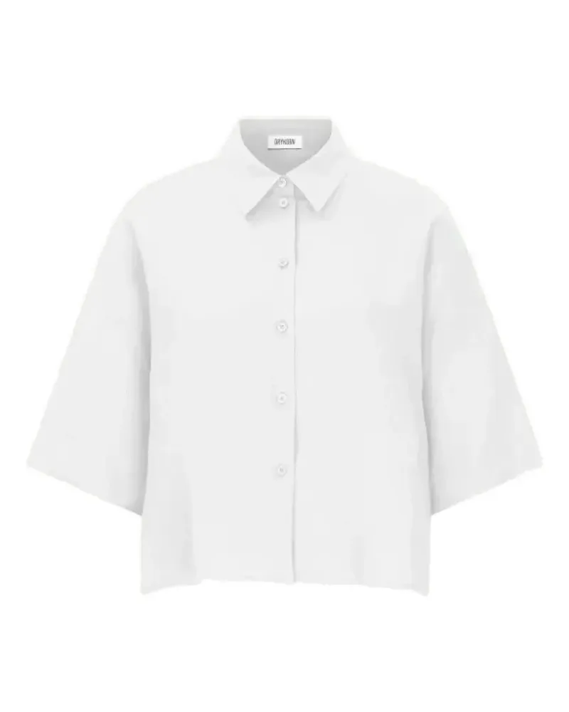 Drykorn YARIKA linen short-sleeve blouse - Weiß Weiß