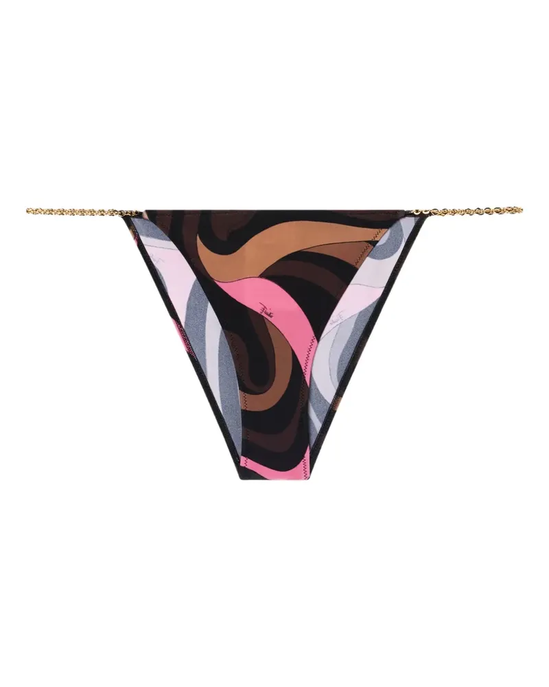 Emilio Pucci Bikinihöschen mit Print - Braun Braun