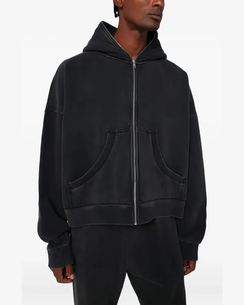 Entire Studios zip-up cotton hoodie - Schwarz Schwarz
