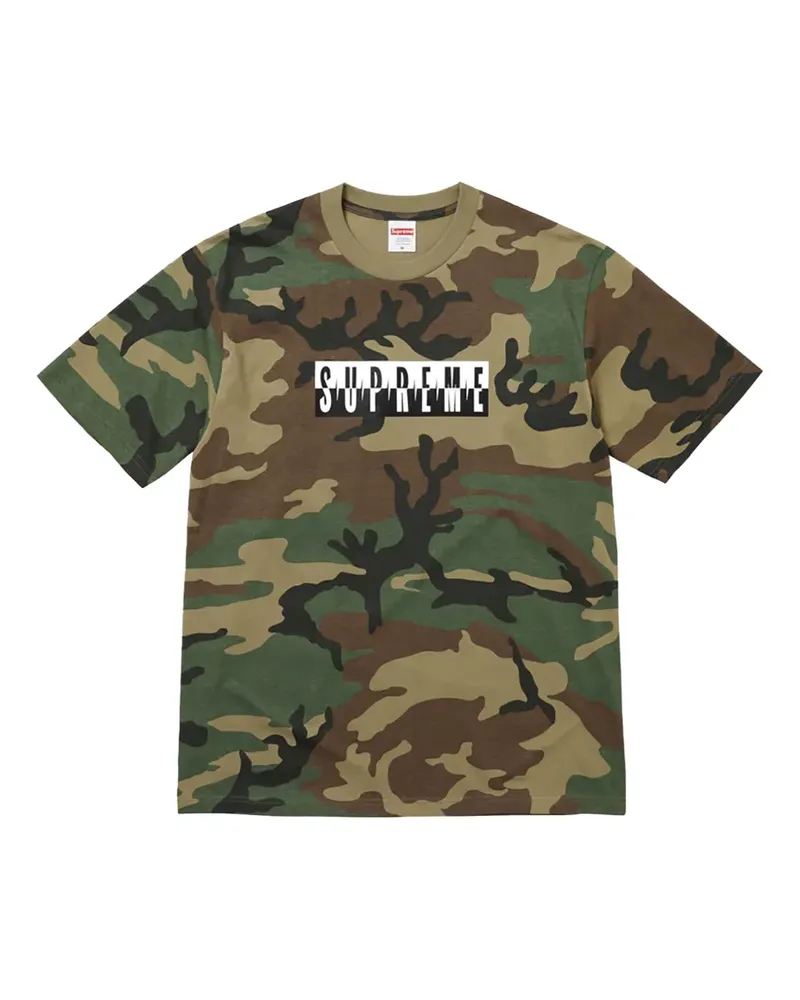 Supreme Being Split Camouflage-T-Shirt - Grün Grün