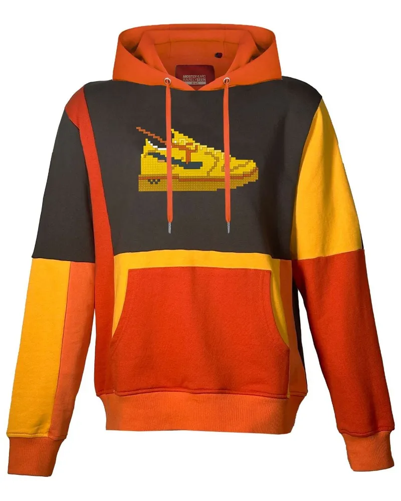 Mostly Heard Rarely Seen Hoodie mit grafischem Print Orange