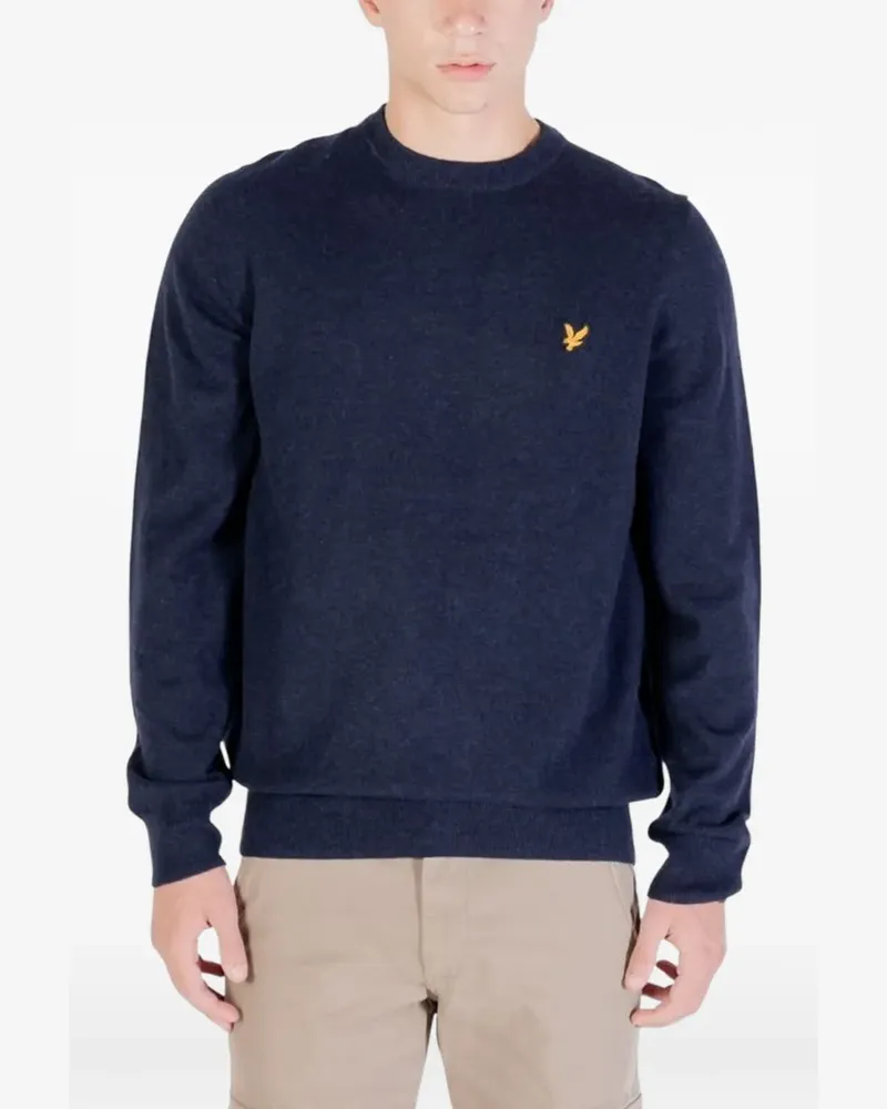 Lyle & Scott Pullover mit Rundhalsausschnitt - Blau Blau