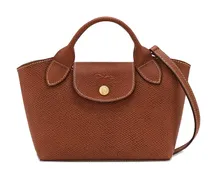 Strukturierte Épure Mini-Tasche - Braun