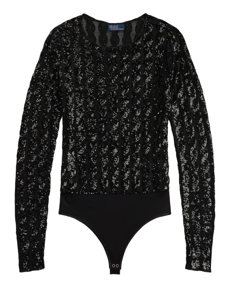 Ralph Lauren Body mit Pailletten - Schwarz Schwarz