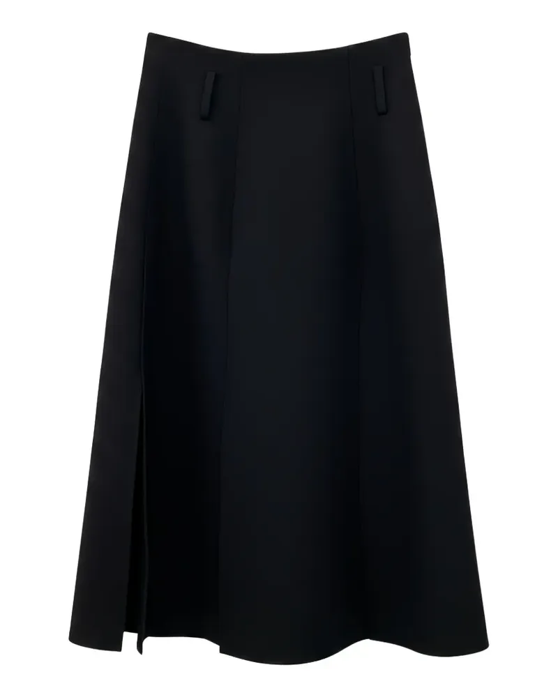 Studiorundholz panelled side-slit midi skirt - Schwarz Schwarz