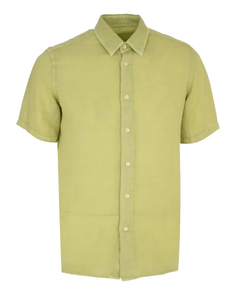 120% Lino Hemd mit Contemporary Fit - Grün Grün
