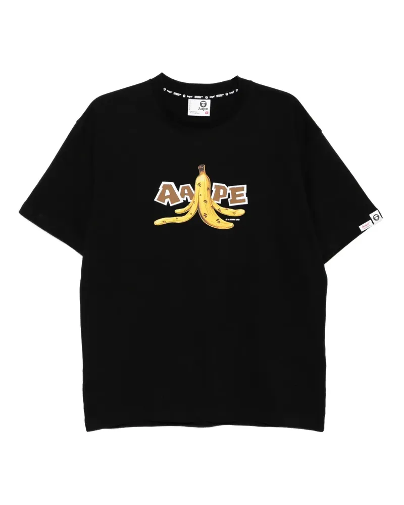 BAPE T-Shirt mit Print - Schwarz Schwarz