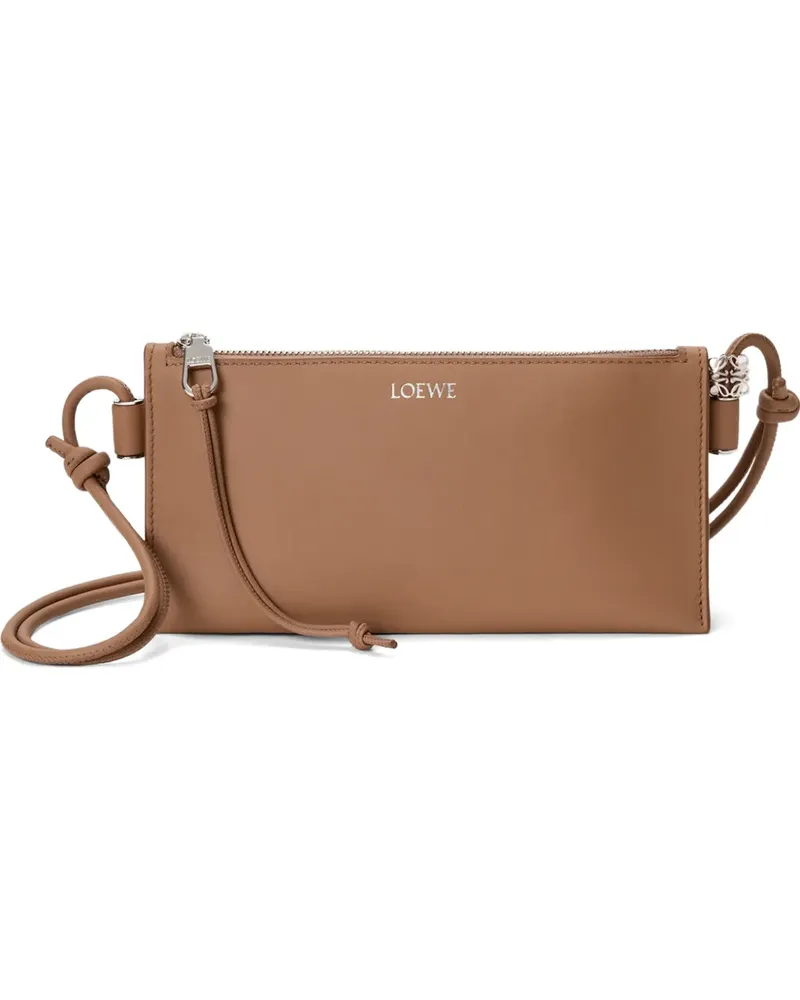 Loewe Joya Clutch aus Nappaleder - Nude Nude