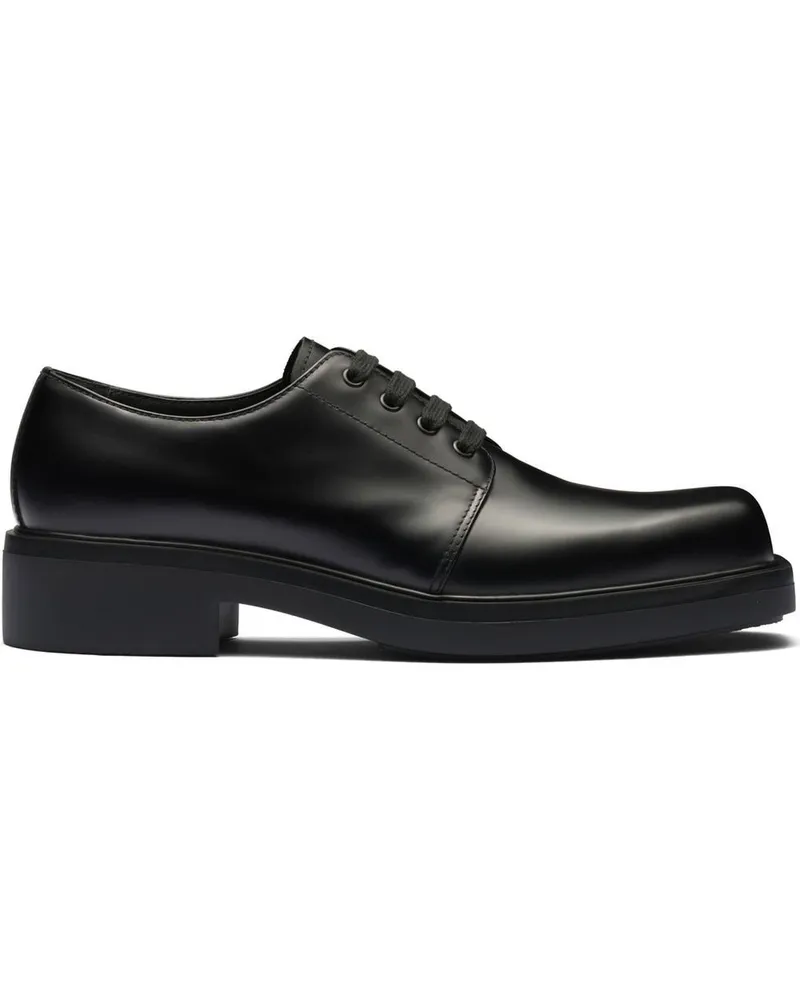 Prada Klassische Derby-Schuhe - Schwarz Schwarz