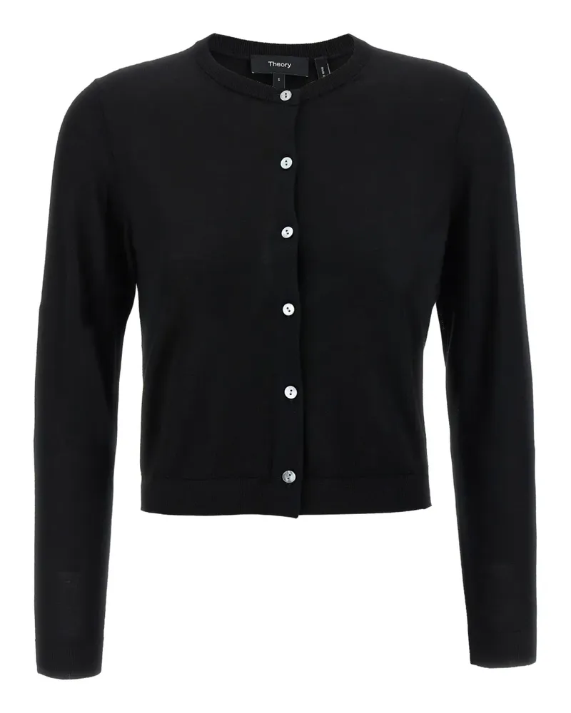 Theory Geknöpfter Cardigan - Schwarz Schwarz