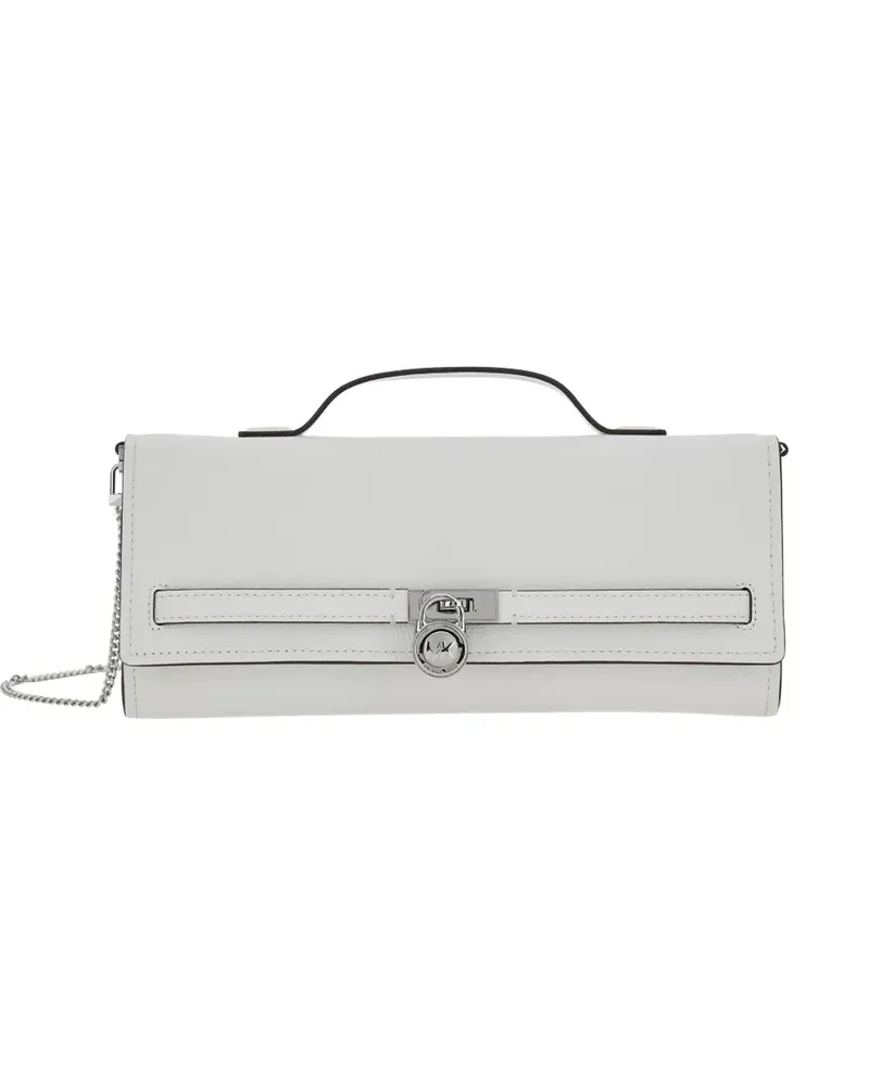 Michael Kors Hamilton Moderne padlock chain tote bag - Weiß Weiß