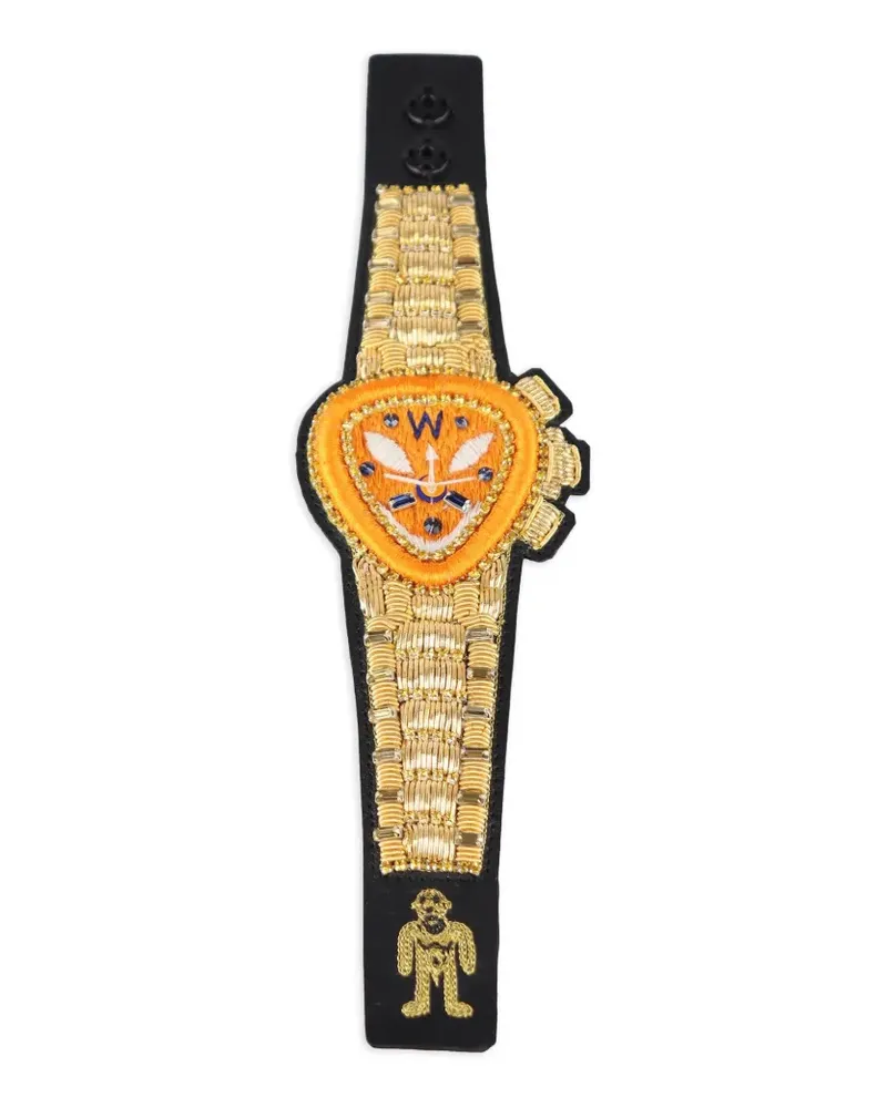 Walter van Beirendonck Besticktes Armband - Gelb Gelb