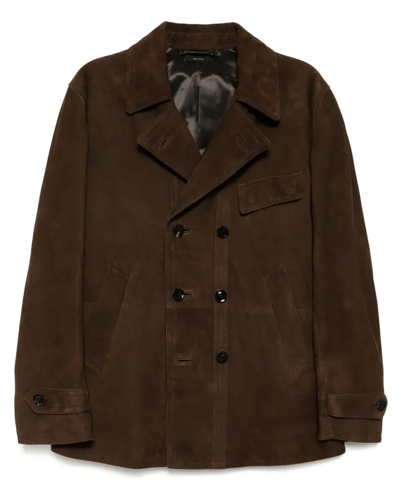 Tom Ford Jacke aus Wildleder - Braun Braun