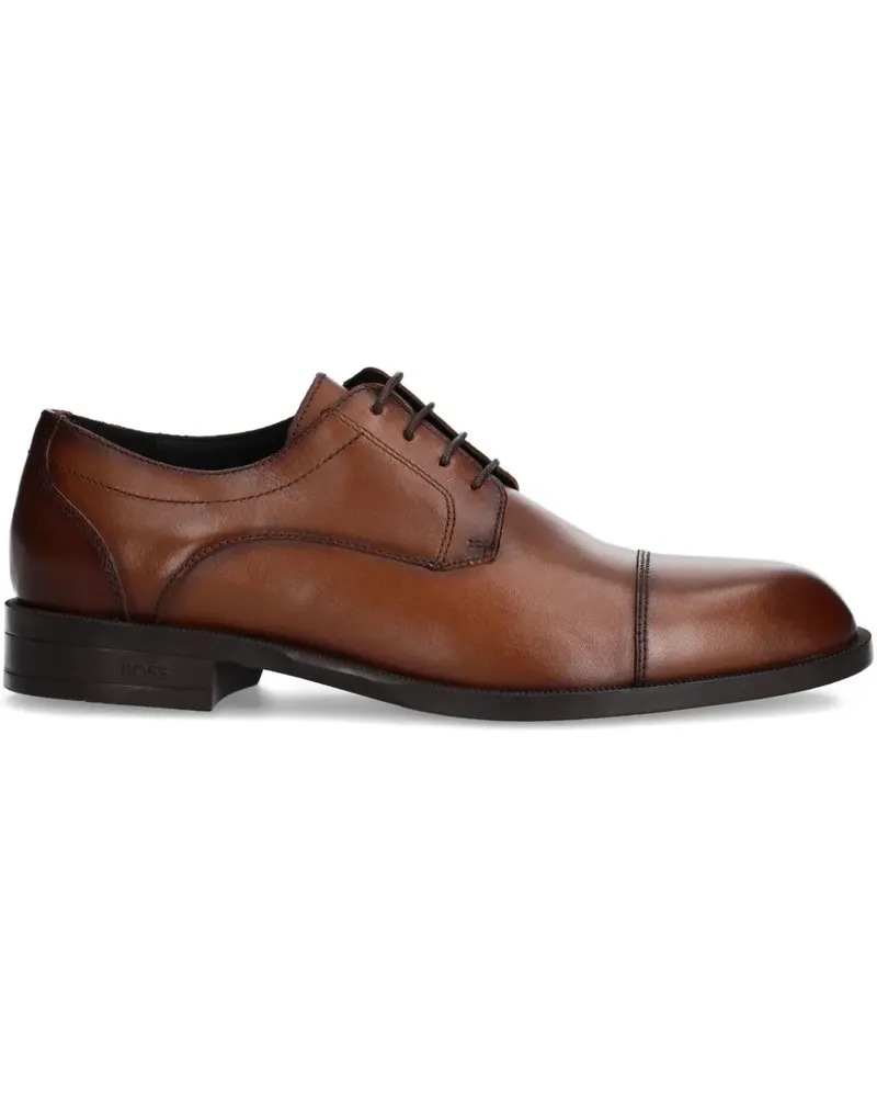 HUGO BOSS Schnürschuhe aus Leder - Braun Braun