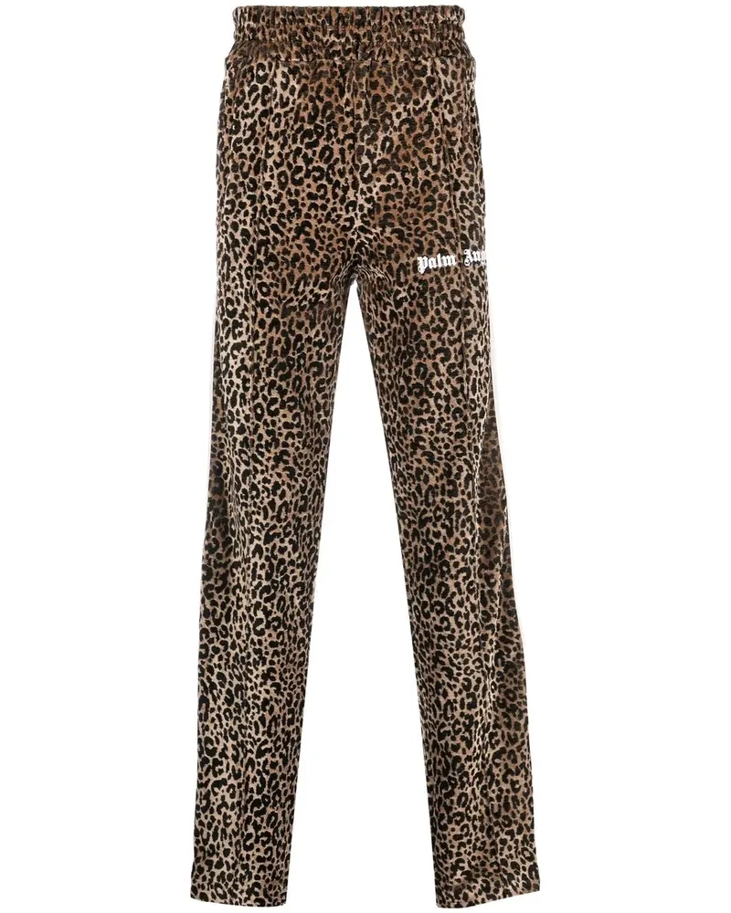 Palm Angels Jogginghose mit Leoparden-Print - Braun Braun