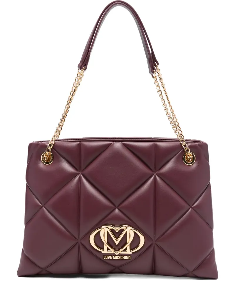 Moschino Gesteppte Handtasche - Violett Violett