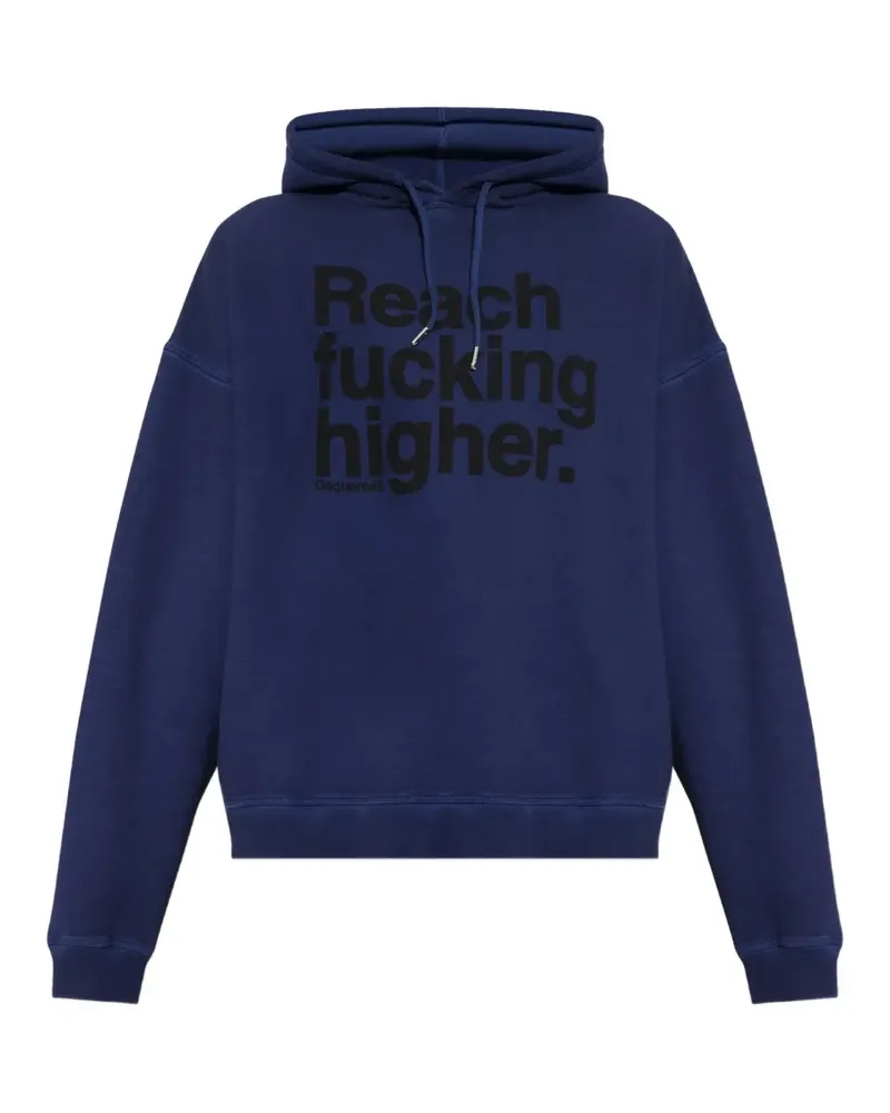 Dsquared2 Hoodie mit Slogan-Print - Blau Blau