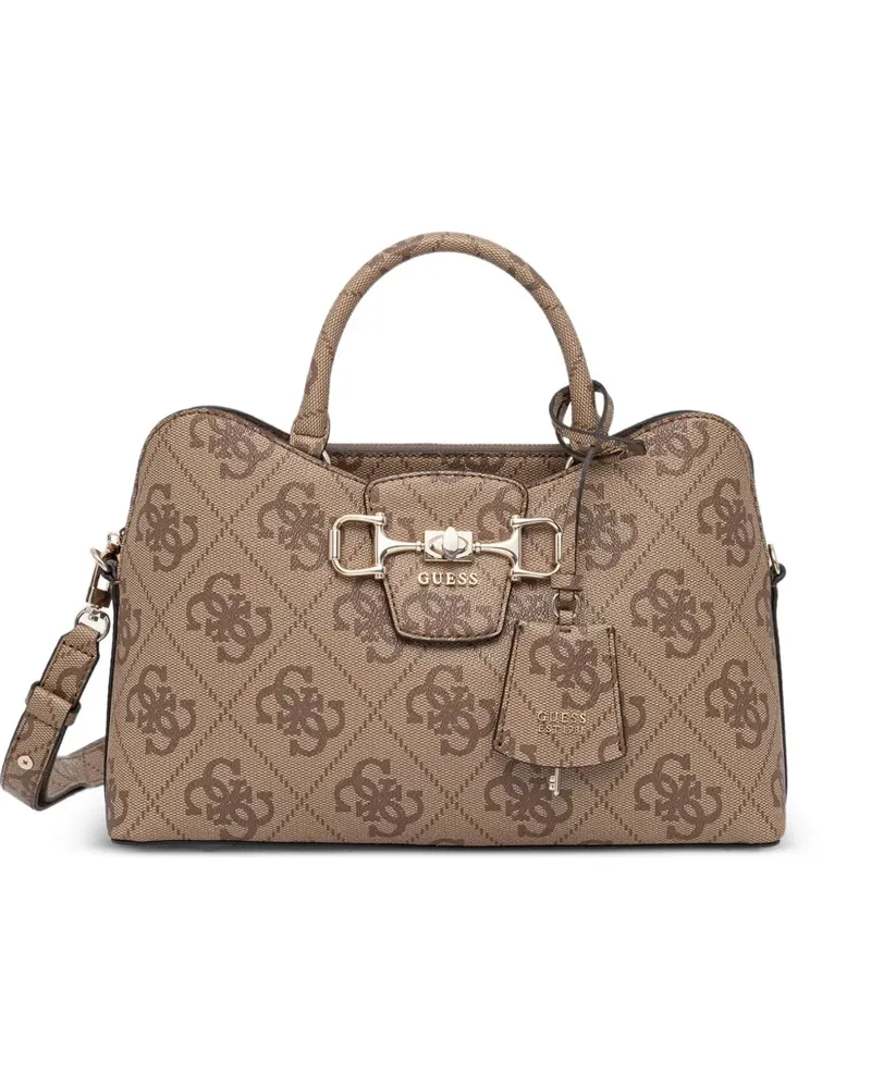 Guess Shopper mit Monogramm-Print - Nude Nude