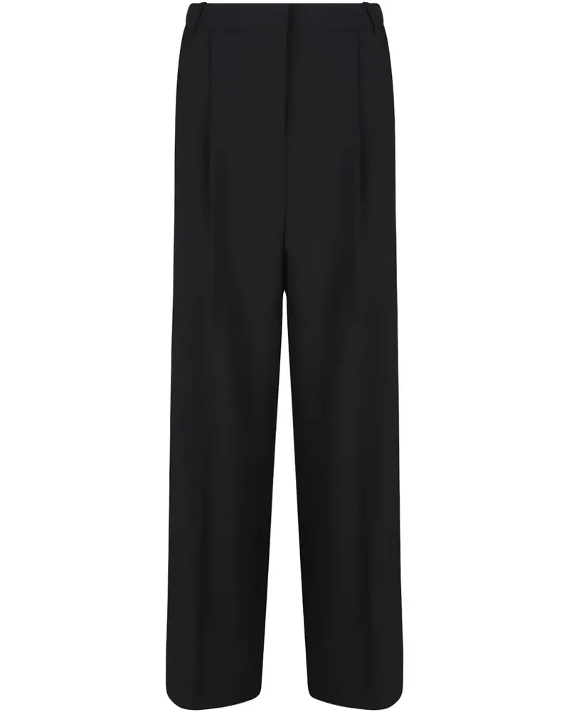 Calvin Klein Hose mit Falten - Schwarz Schwarz