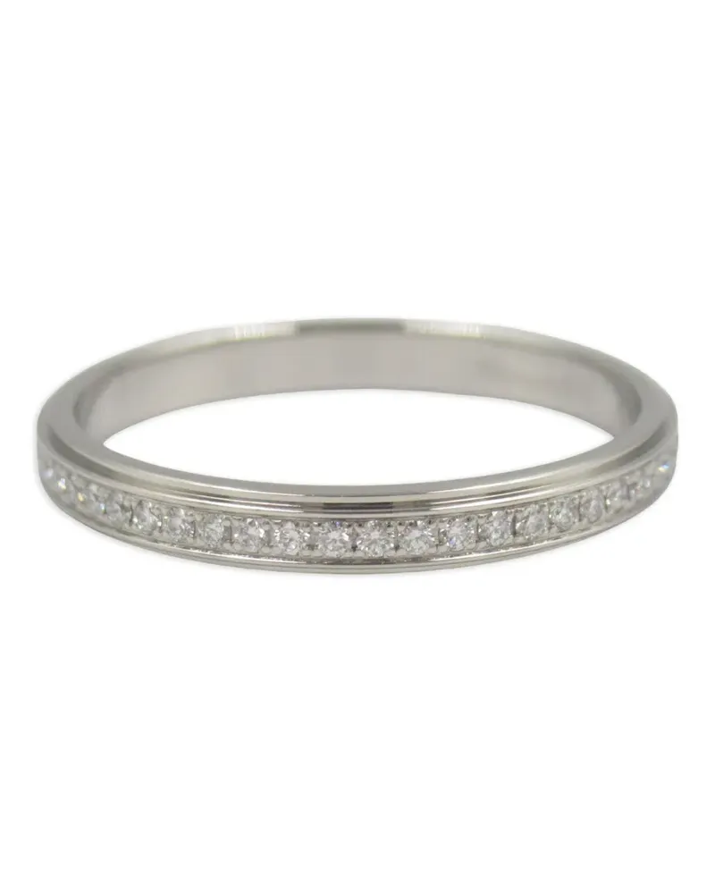 Cartier 2010s D'amour Full Eternity Platinring mit Diamanten - Silber Silber