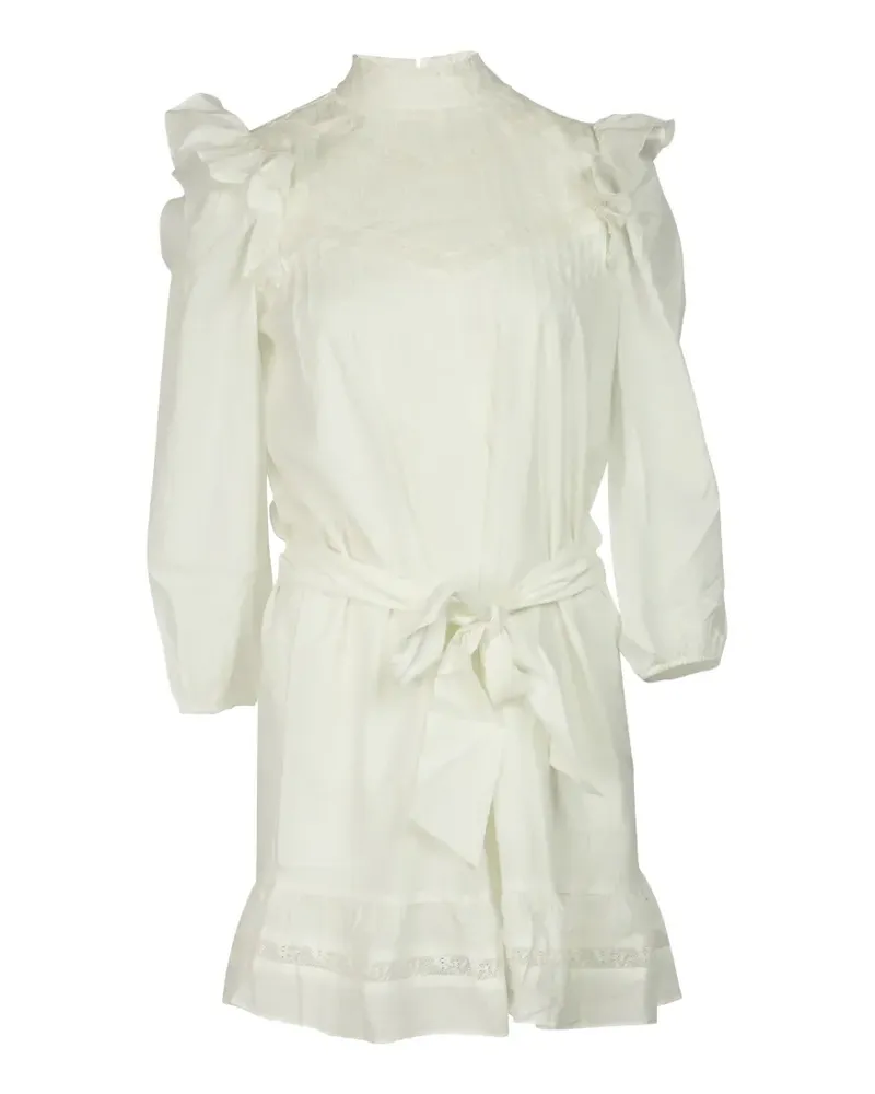 Reformation ruffle tie dress - Weiß Weiß