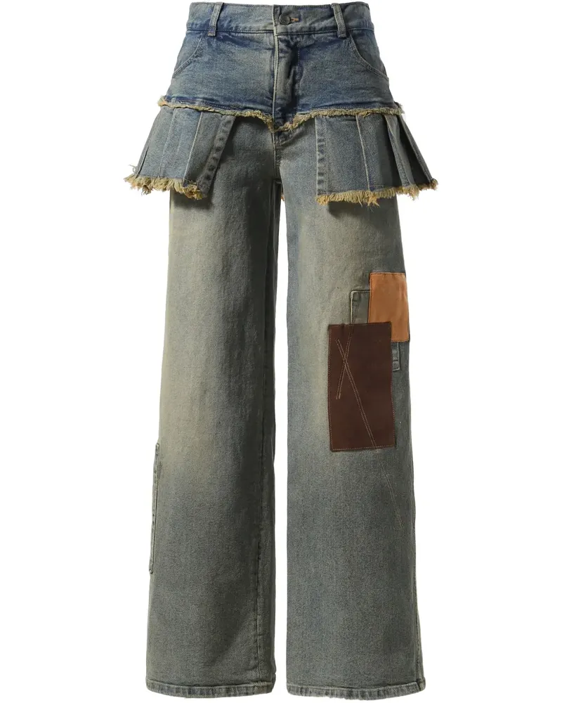 Andersson Bell Jeans mit Rockapplikation - Blau Blau
