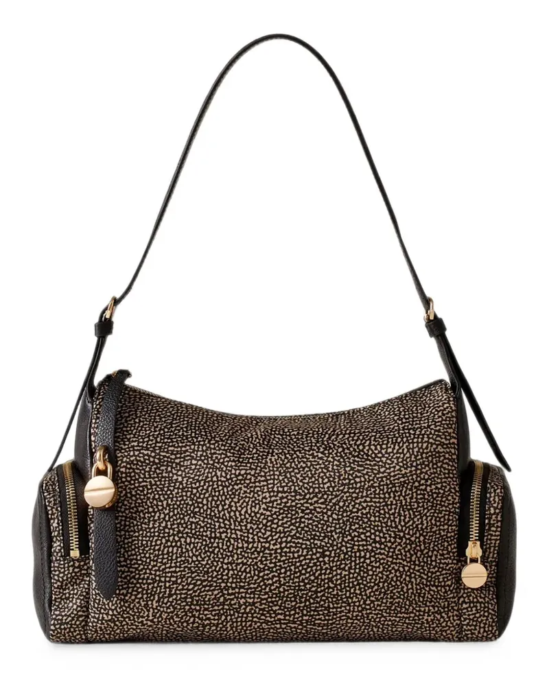 Borbonese medium OP Naturale shoulder bag - Nude Nude