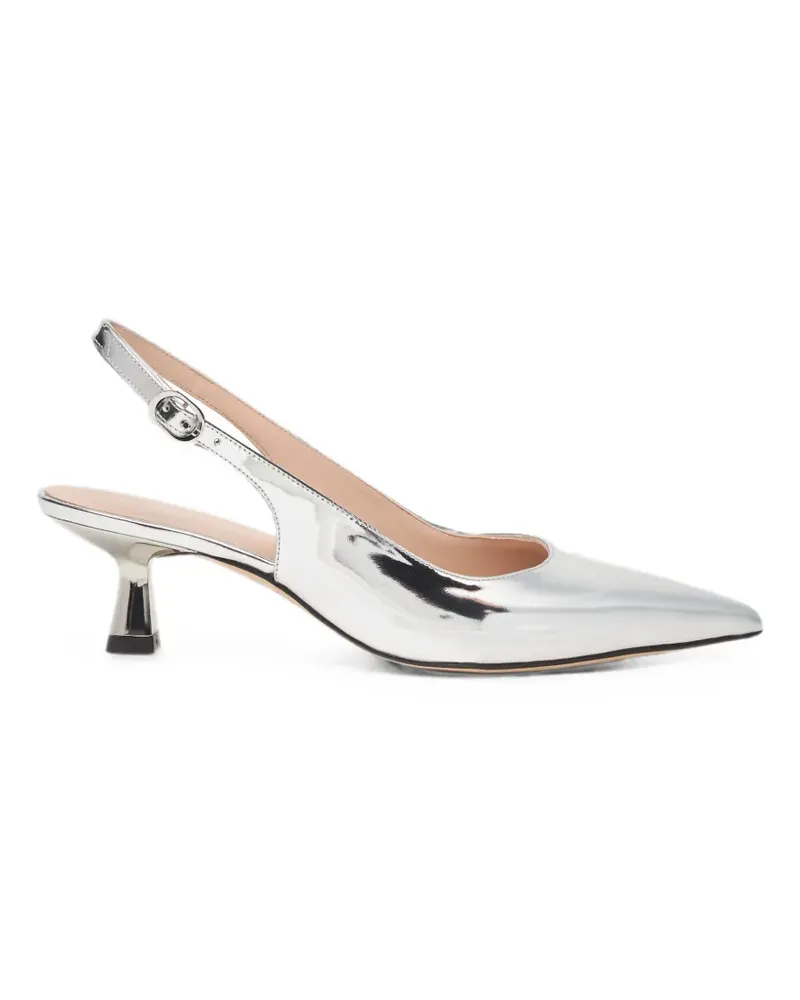 Stuart Weitzman Stuart Sculpt pointed-toe pumps - Silber Silber