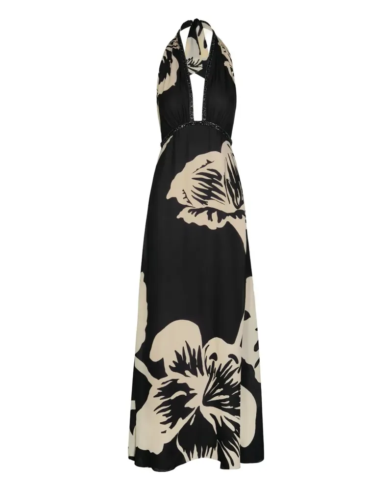 Johanna Ortiz Old Garden halterneck dress - Schwarz Schwarz