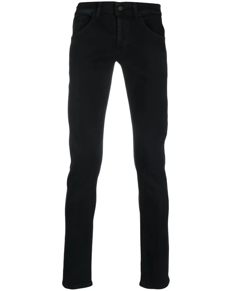 Dondup Schmale Jeans aus Bio-Baumwolle - Schwarz Schwarz