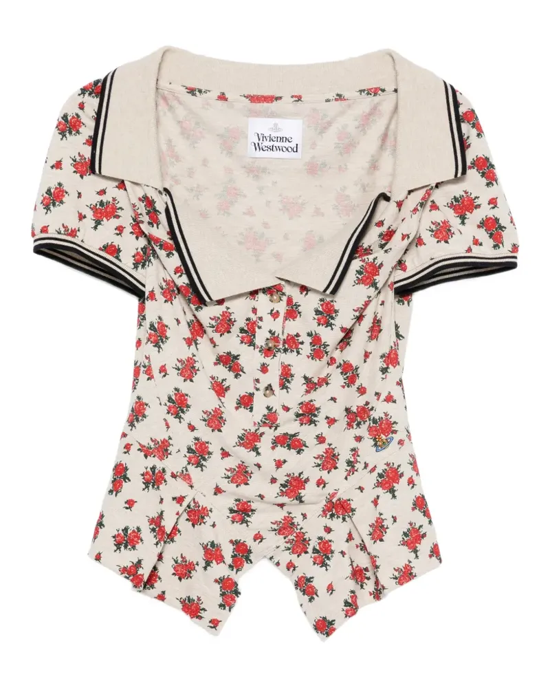 Vivienne Westwood Bluse mit Blumenprint - Nude Nude