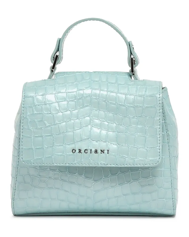 Orciani XS Sveva Cocco Glow Tote Bag - Blau Blau
