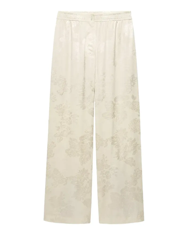 Shanghai Tang Jacquard-Hose mit Blumenmuster - Nude Nude