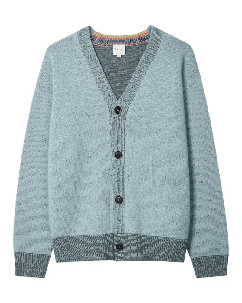 Paul Smith marl-effect wool cardigan - Blau Blau