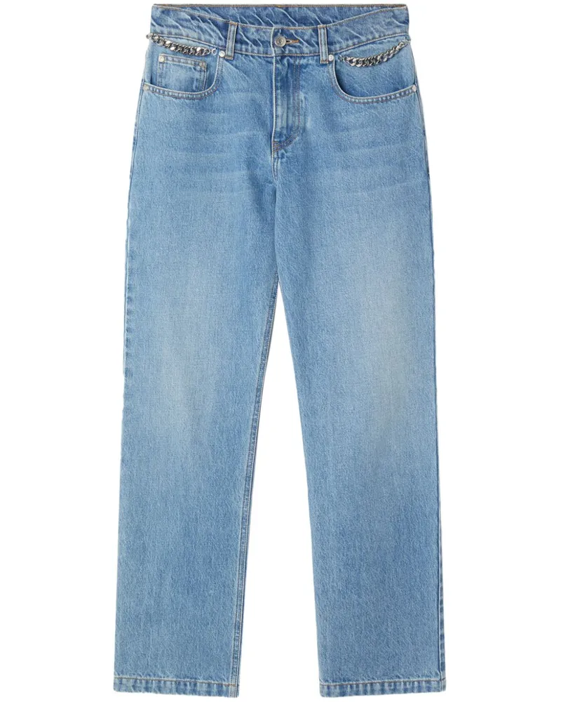 Stella McCartney Gerade Falabella Jeans - Blau Blau