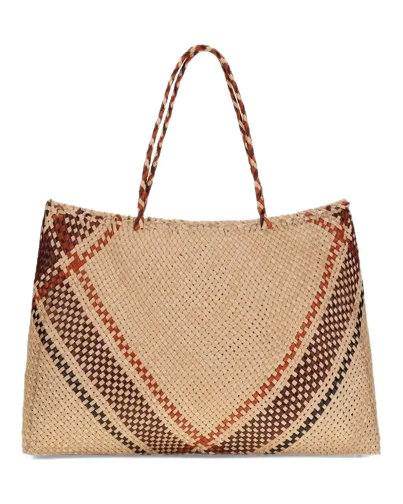 Dragon Diffusion Maori Sophie large tote bag - Nude Nude