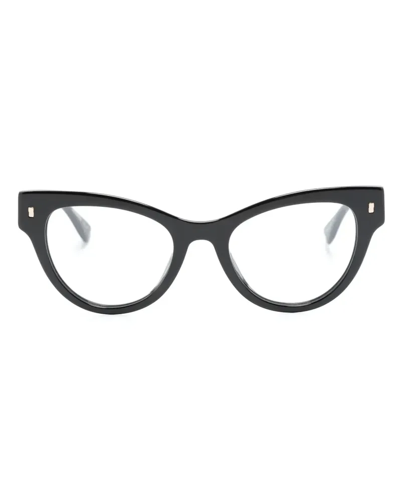 Dsquared2 Cat-Eye-Brille mit Logo-Prägung - Schwarz Schwarz