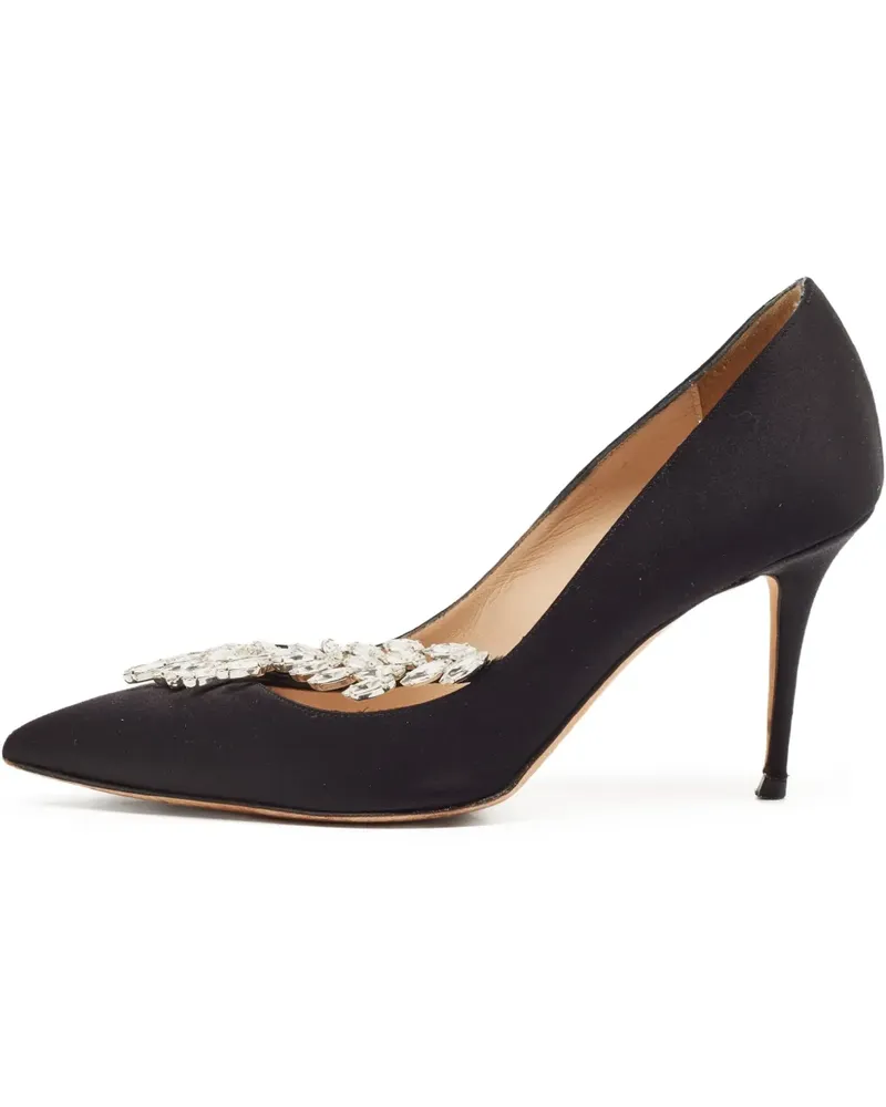 Manolo Blahnik Pre-owned Nadira Stiletto-Pumps mit Kristallen 90mm - Schwarz Schwarz