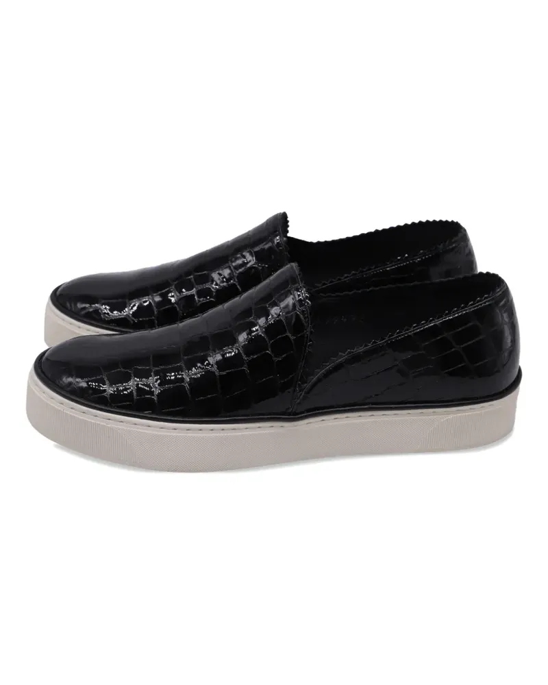 Stuart Weitzman Nuggets croc-embossed sneakers - Schwarz Schwarz