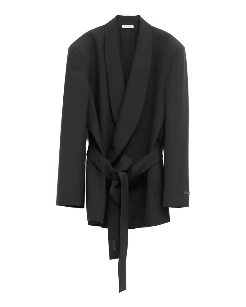 Fear of God belted shawl-lapel blazer - Schwarz Schwarz