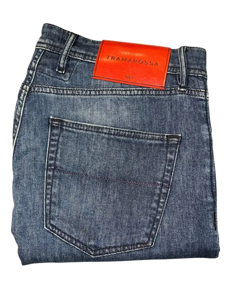 Tramarossa Jeans-Shorts mit Schlaufe - Blau Blau