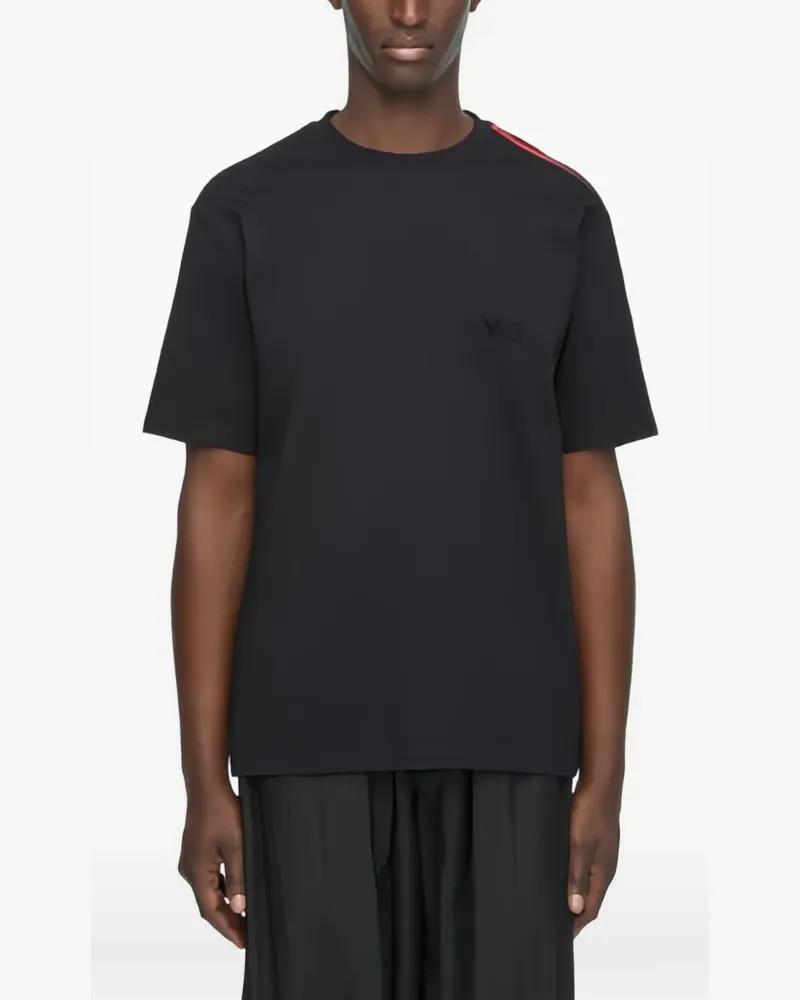 Y-3 T-Shirt mit Logo - Schwarz Schwarz