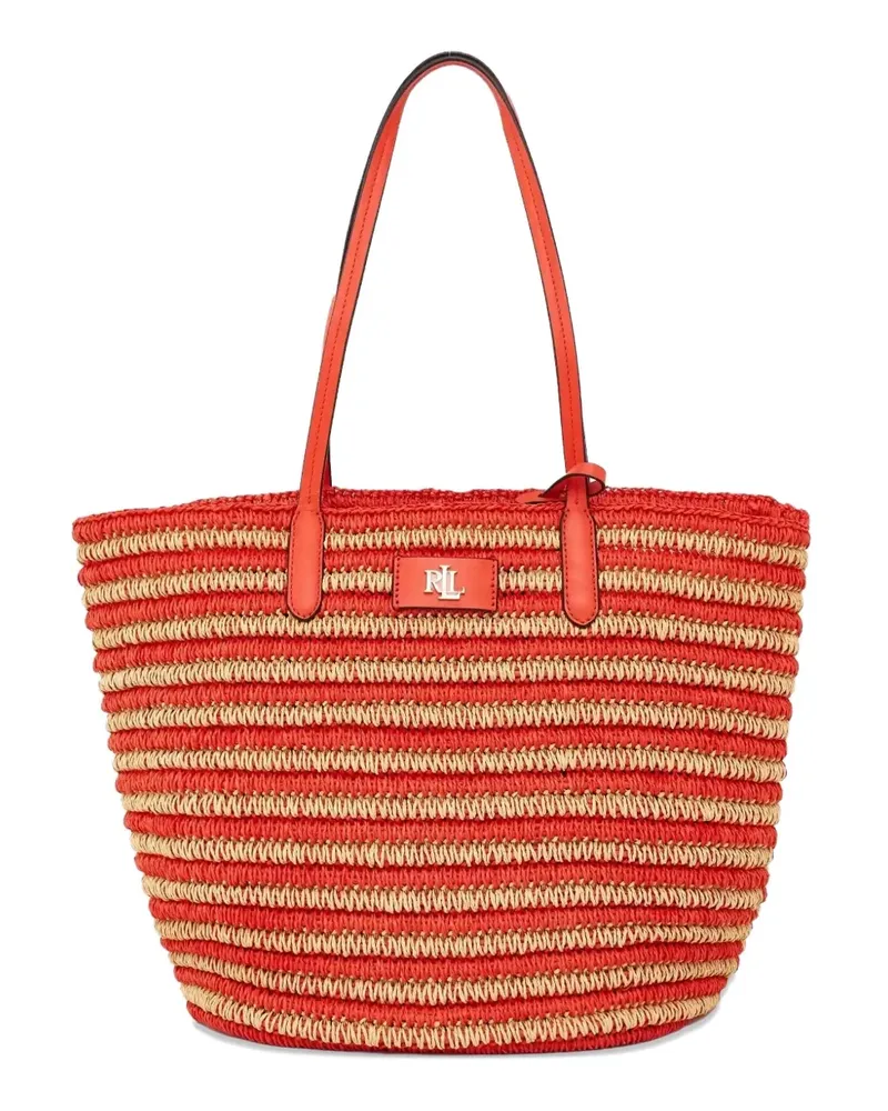 Ralph Lauren straw shoulder bag - Orange Orange