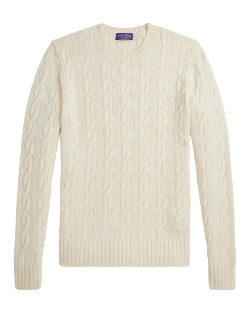 Ralph Lauren cable-knit cashmere sweater - Weiß Weiß