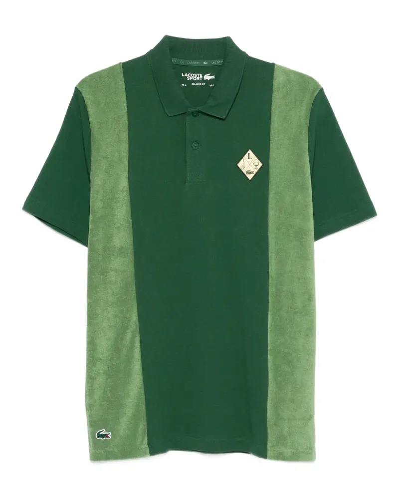 Lacoste Poloshirt in Colour-Block-Optik - Grün Grün
